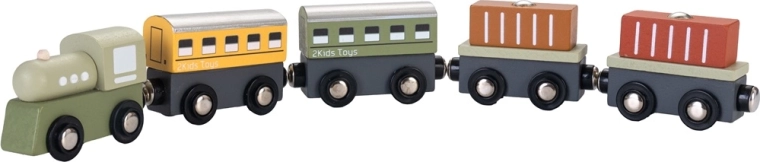 2Kids Toys drevený vláčik 2 v 1