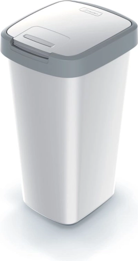 Odpadkový kôš Compacta Q Flap 25 l popolavý