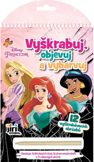 Vyškrabuj, objavuj, vyfarbuj Disney princezné