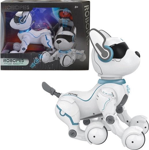 Interaktívny robotický pes s hlasovým ovládaním a diaľkovým ovládačom