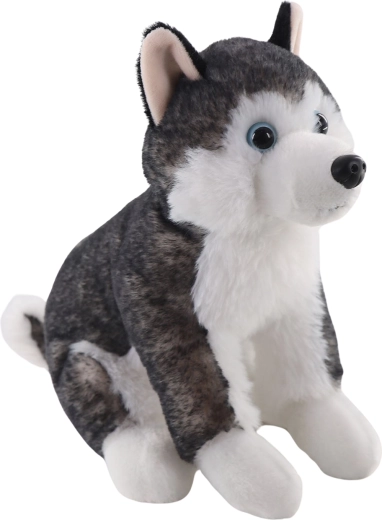 Plyšový husky sediaci 20 cm