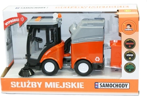 Mestské upratovacie vozidlo 1:16 so svetlami a zvukmi