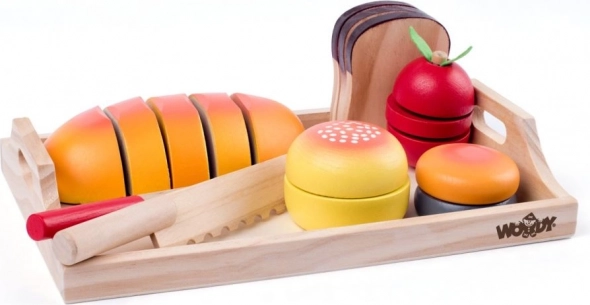 Drevená sada na krájanie raňajok
