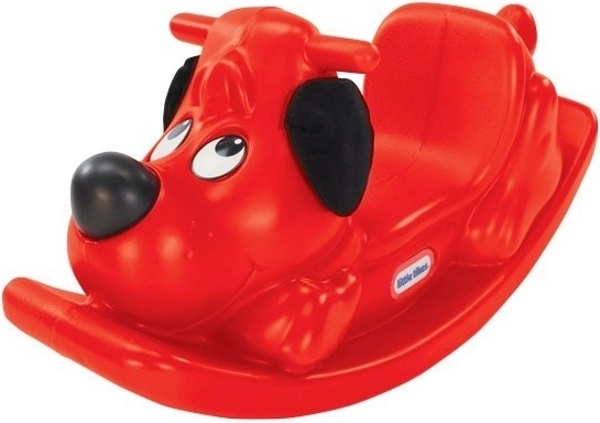 Hojdací psík LITTLE TIKES – červený plastový hojdací koník pre batoľatá