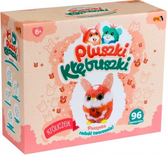 Kreatívna súprava plyšových hračiek Králik, 96 kusov