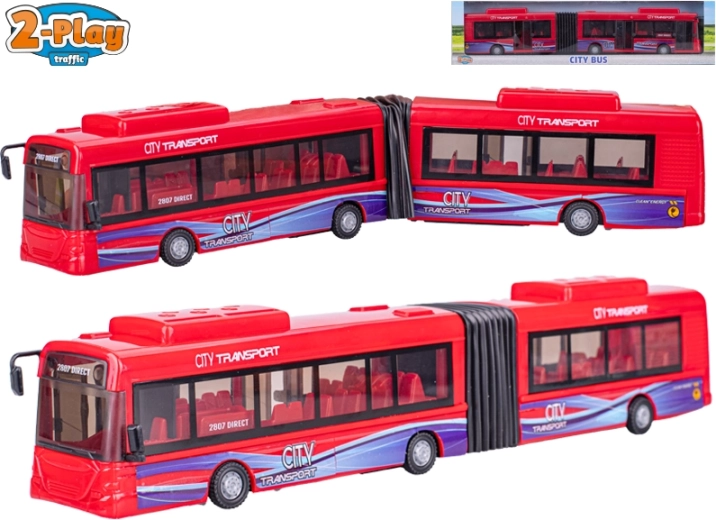 2-Play mestský autobus 39 cm s voľnobežkou