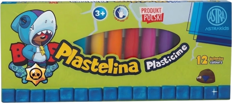 Plastelína Brawl Stars shark - 12 farieb