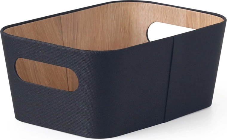 Úložný kôš 26 × 18 × 11 cm čierny