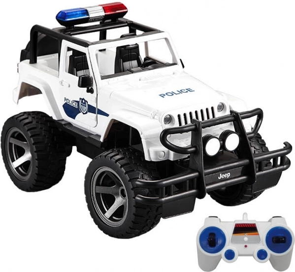 Diaľkovo ovládané policajné auto Jeep 1:12 Double Eagle