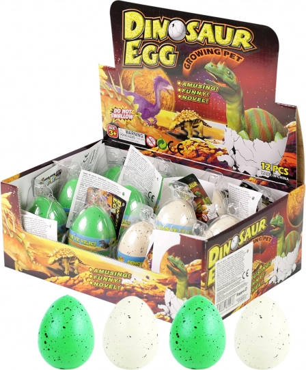 Rastúci dinosaurus vo vajci