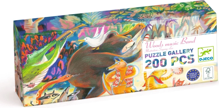 Djeco Puzzle lesná kapela 200 dielikov