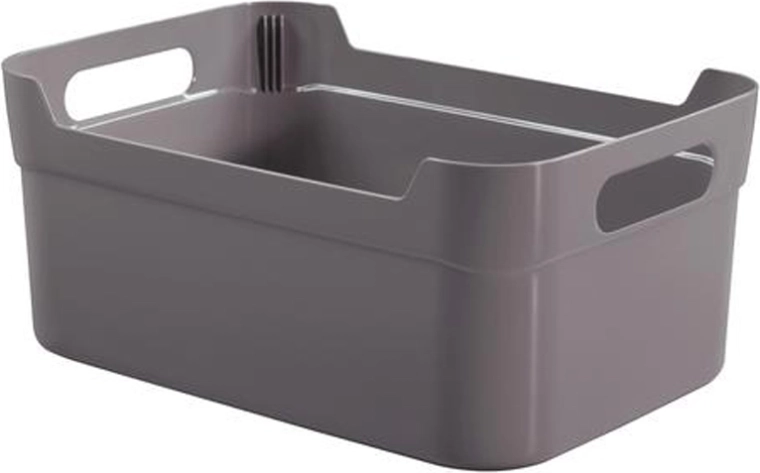 Plastový úložný košík HEIDRUN 24 × 17 × 10 cm, mix farieb