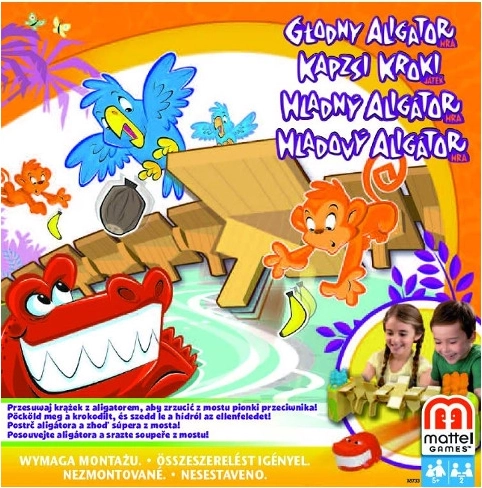 Hladný aligátor – rodinná zručnostná hra od Mattel