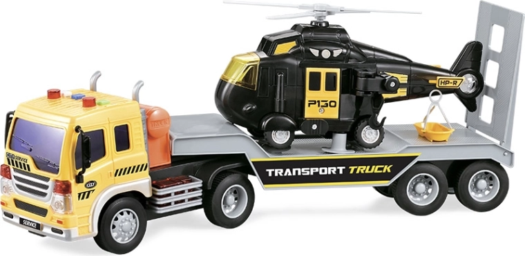 Mestský ťahač s návesom a vrtuľníkom 1:16 na diaľkové ovládanie