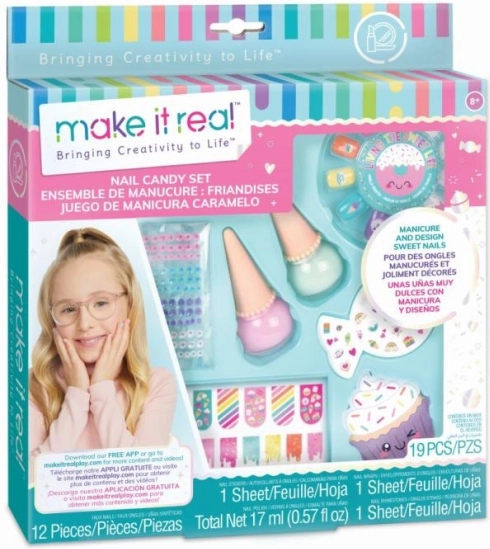 Farebná sada na nechty so samolepkami Candy