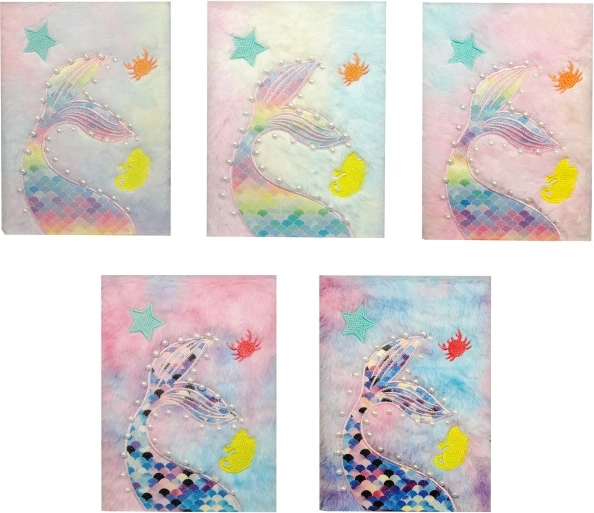 Plyšový denník s chvostom morskej panny