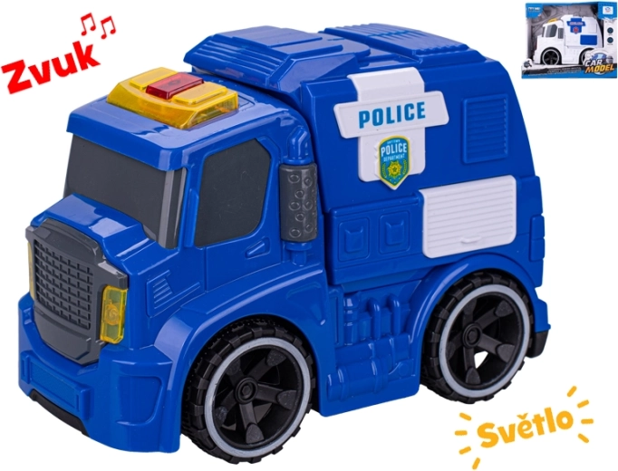 Záchranárske auto so svetlom a zvukom 19 cm