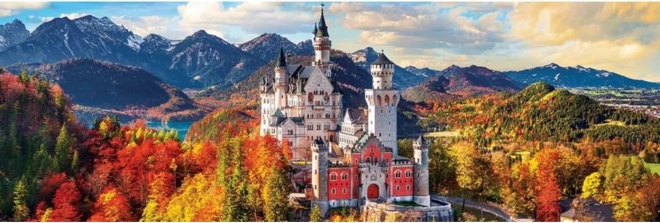 Panoramatické puzzle zámok Neuschwanstein, Nemecko 1000 dielikov
