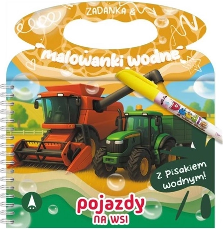 Zadania a vodné omaľovánky – vozidlá na farme