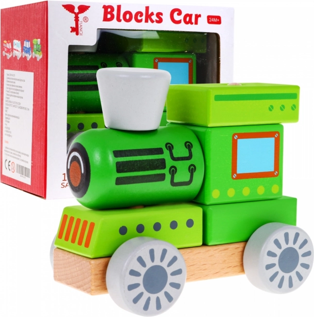 Drevený vláčik pre deti od 2 rokov