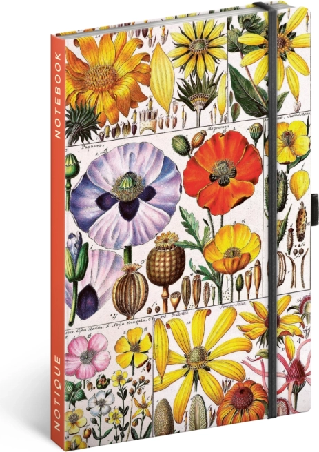 Zápisník Herbár Kateřiny Winterovej, bodkovaný 13 × 21 cm