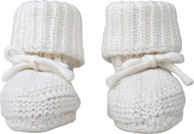 Lodger pletené capačky slipper knit cloud dancer 0–6 mesiacov