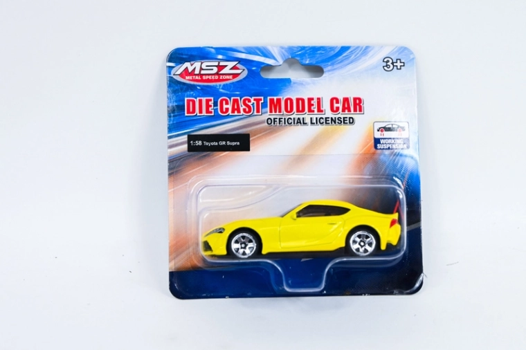 MSZ Toyota GR Supra žltý model auta 1:58