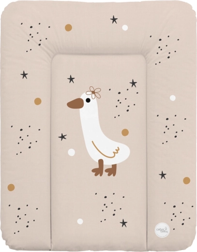 Ceba Baby mäkká prebaľovacia podložka na komodu basic star duck 50 × 70 cm