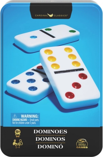 Domino v plechovej krabičke