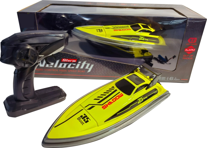 R/C pretekársky čln Shadow 35 high speed 1:16 žltý/čierny