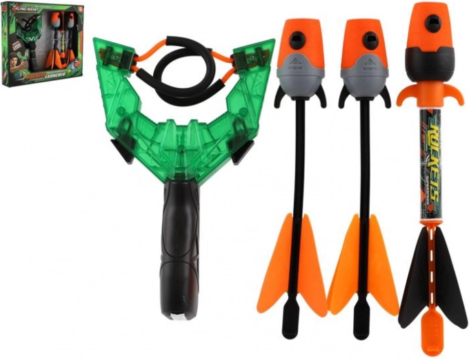 Prak s pískajúcimi šípkami – detská strelecká sada