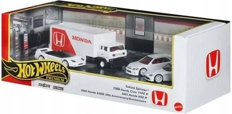 Hot Wheels Premium darčekový set Honda 4 ks