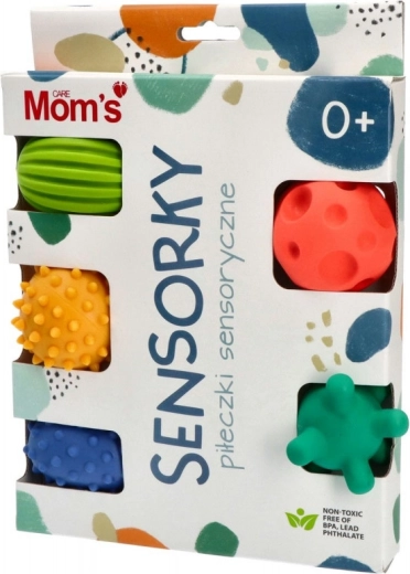 Pastelové senzorické loptičky SENSORKY – sada 5 ks