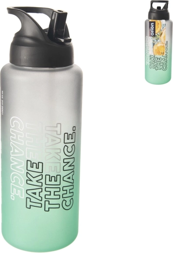 Fľaša Moly z tritanu so skrutkovacím uzáverom zeleno-čierna 1 l