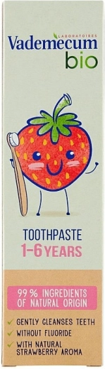Vademecum Bio detská zubná pasta jahoda 1–6 rokov 50 ml