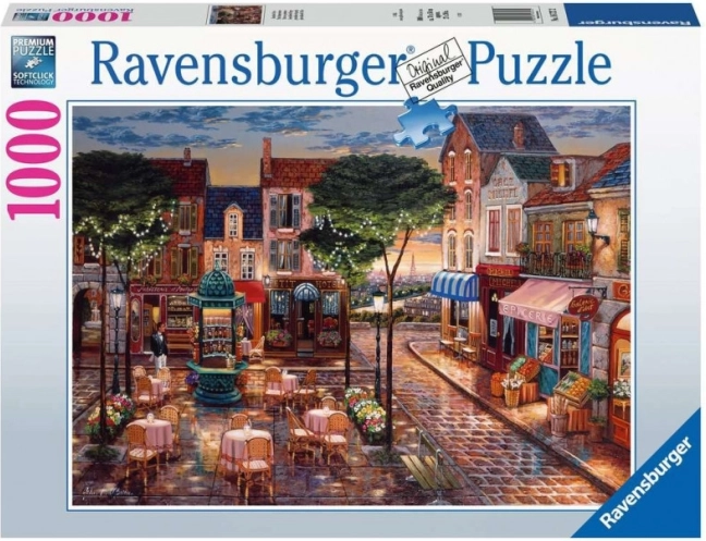 Puzzle 2D 1000 dielikov – Maľovaný Paríž RAVENSBURGER
