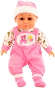 Zvukové bábätko s mäkkým telíčkom, ružové