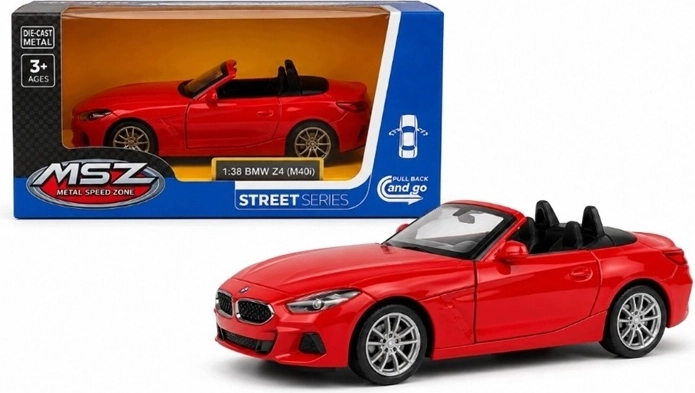 MSZ model BMW Z4 M40i so svetlom a zvukom, červený