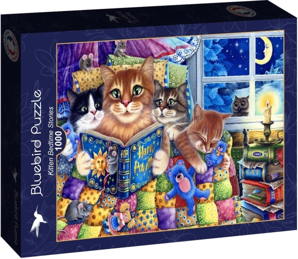 Puzzle Bluebird Mačiatka a rozprávky na dobrú noc 1000 dielikov