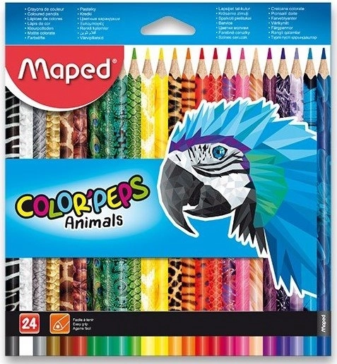Pastelky maped color'peps animals 24 ks