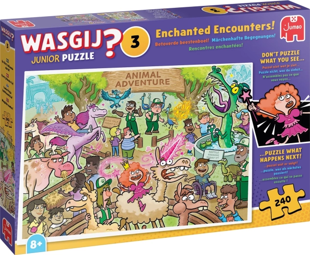 Jumbo Wasgij Junior 3: čarovné stretnutie – puzzle 240 dielikov