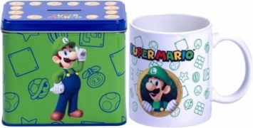 Hrnček a pokladnička super mario luigi