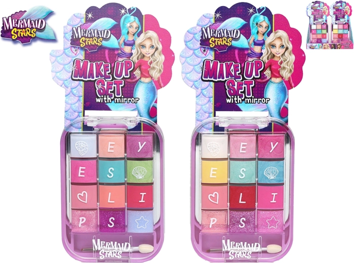 Detská make-up paletka so zrkadielkom Mermaid Stars