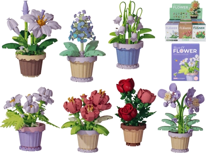 Stavebnica rastlina v kvetináči