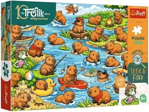 Puzzle Trefl Seek and Find kapybary 100 dielikov