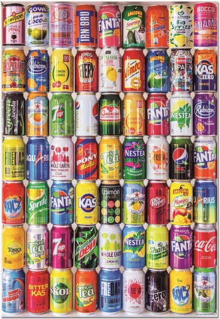 Puzzle Plechovky 500 dielikov