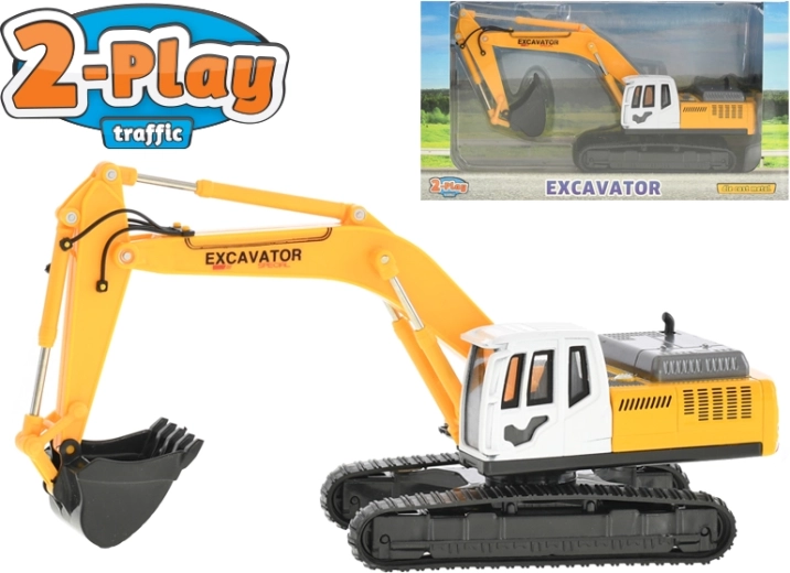 2-Play kovový bager 22 cm na voľnobeh