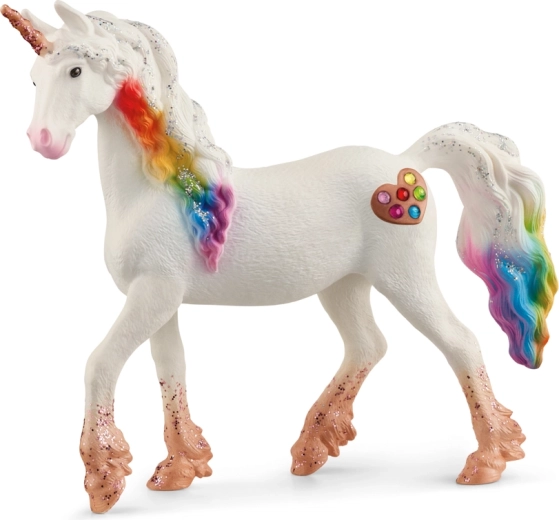 Schleich bayala dúhová kobyla jednorožca so srdiečkami
