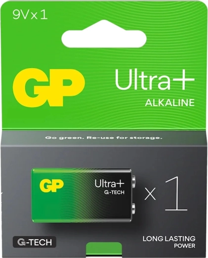 Alkalická batéria 9V GP Ultra+ 6LR61