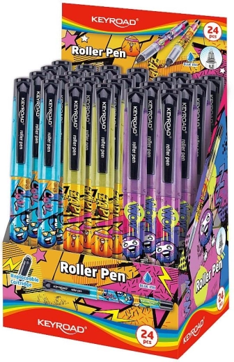 Plniaci roller Keyroad Tattoo – displej, mix motívov